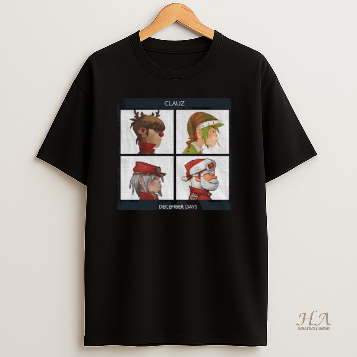 Official Clauz Album Cover Parody December Days Christmas T Shirt