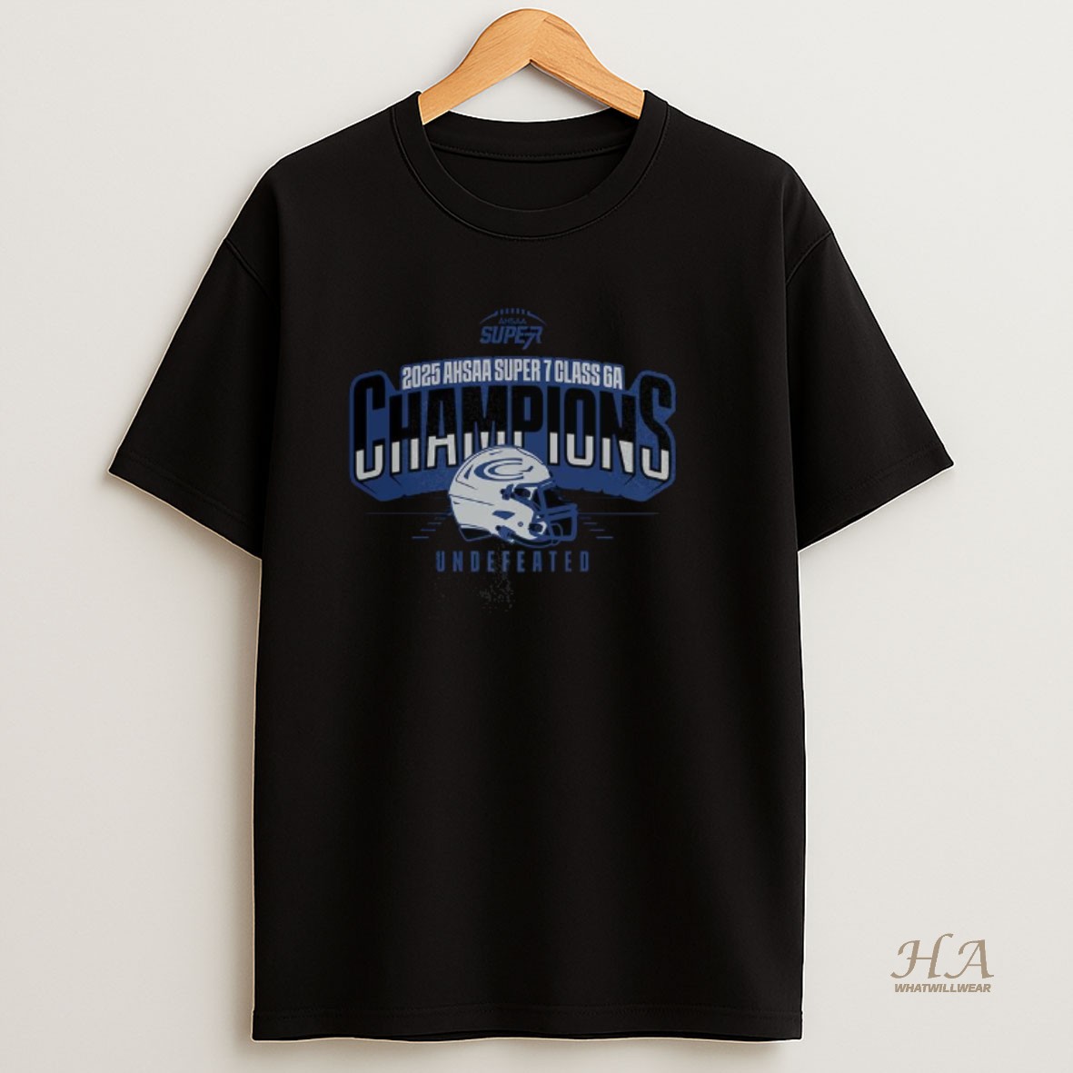 Official Clay Chalkville 2025 Ahsaa Super 7 Class 6a State Champions T Shirt