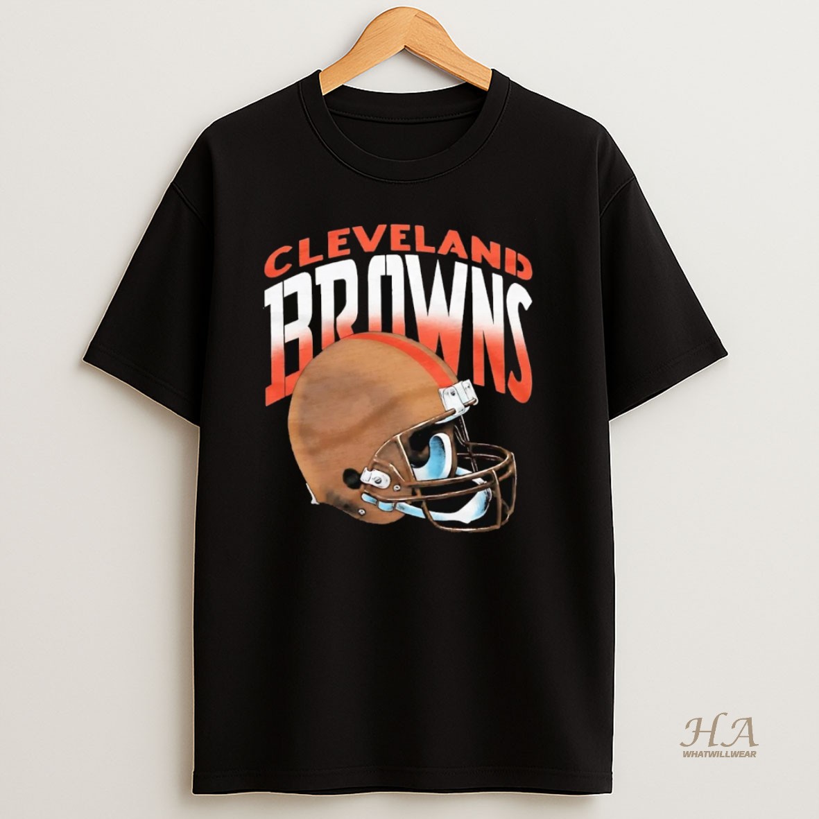 Official Cleveland Browns Gradient Helmet Shirt