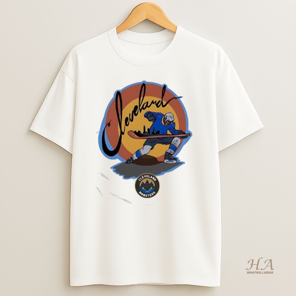 Official Cleveland Monsters Ice Hockey Graphic Shirt