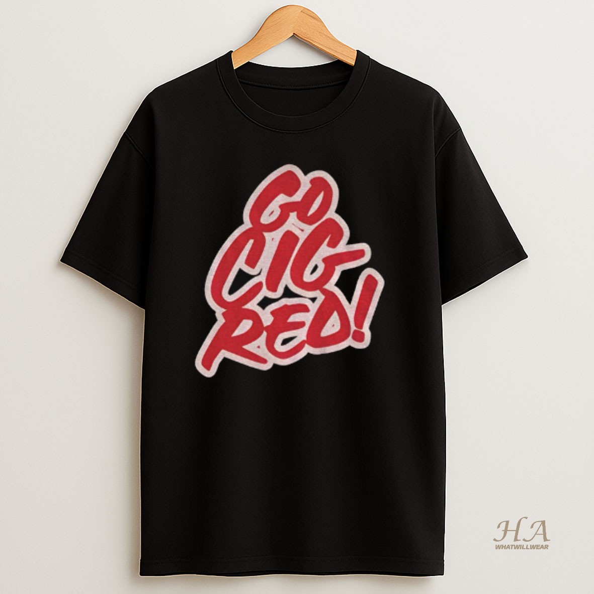 Official Coach Cignetti Big Cig Go Cig Red T Shirt