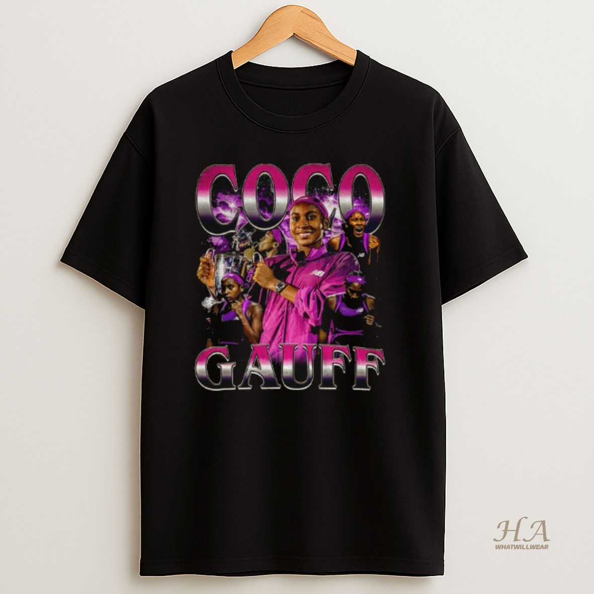 Official Coco Gauff Tennis Bootleg Graphic T Shirt