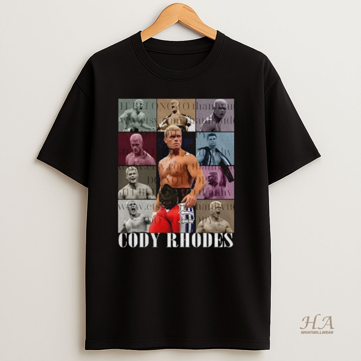 Official Cody Rhodes Wrestlemania Eras Tour Graphic Shirt