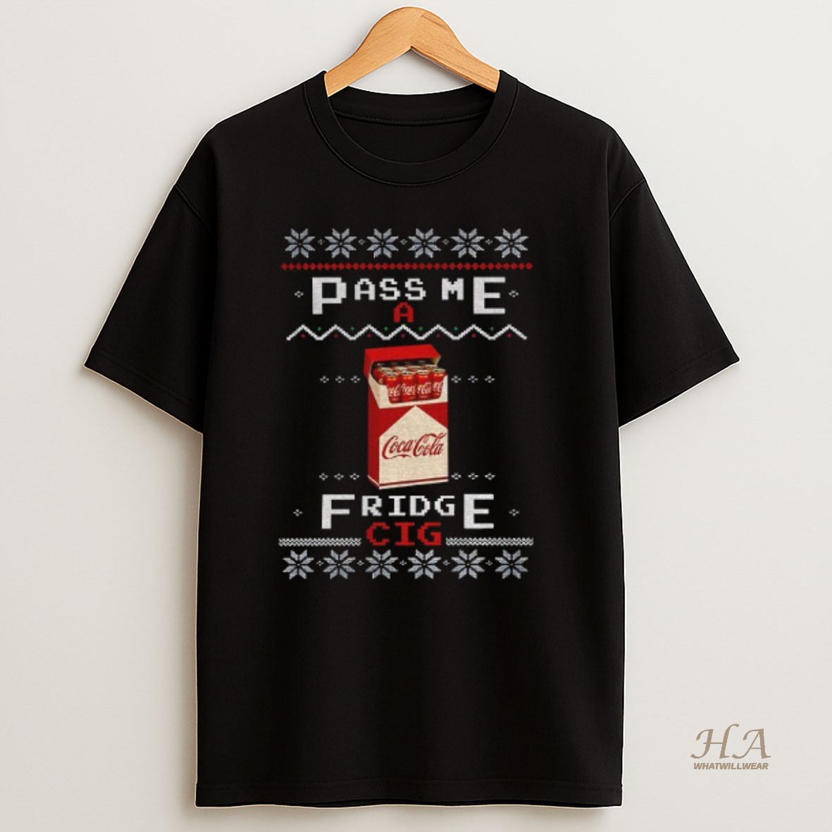 Official Coke Fridge Cig Pass Me A Fridge Cig Merry Christmas Shirt