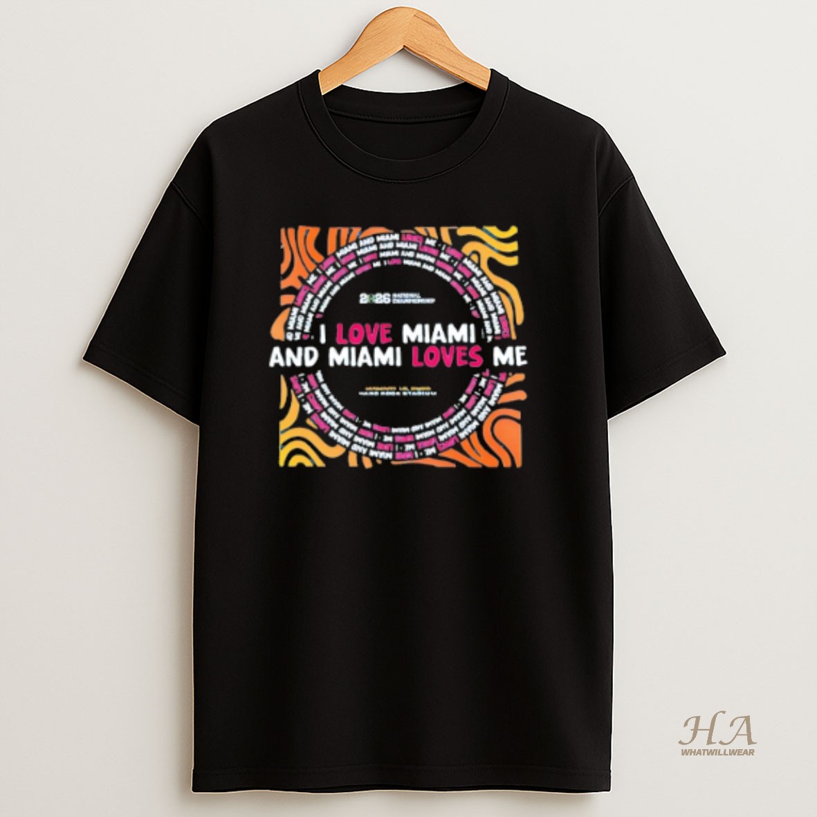 Official College Football Playoff 2026 Miami Pitbull I Love Miami And Miami Love Me T Shirt