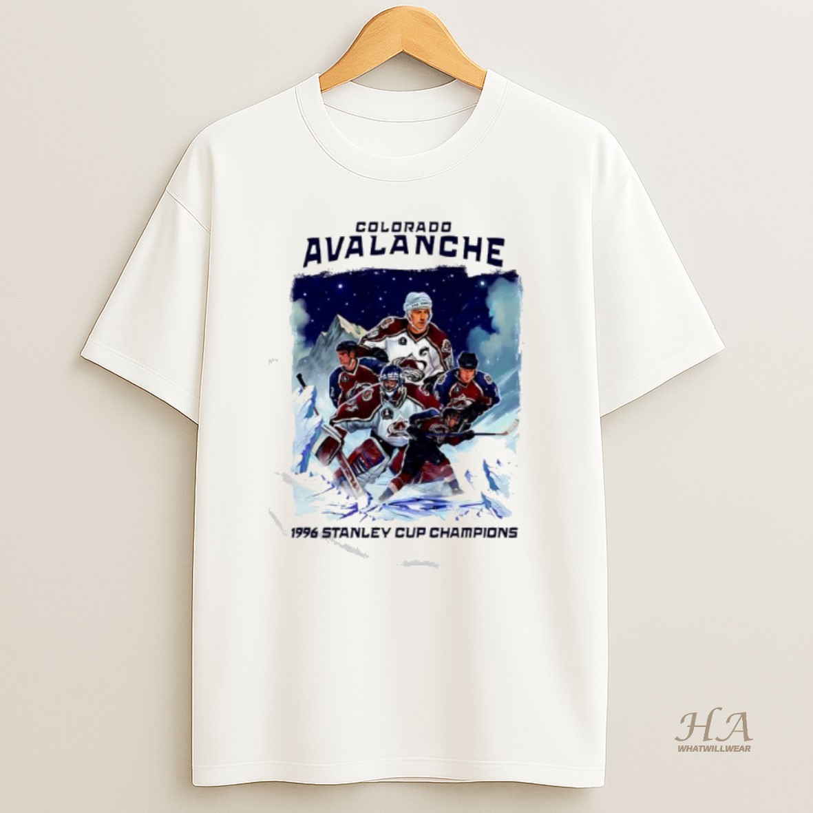 Official Colorado Avalanche 1996 Stanley Cup Champions Shirt