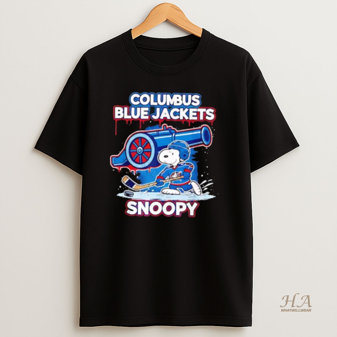 Official Columbus Blue Jackets Snoopy Peanuts 2026 T Shirt