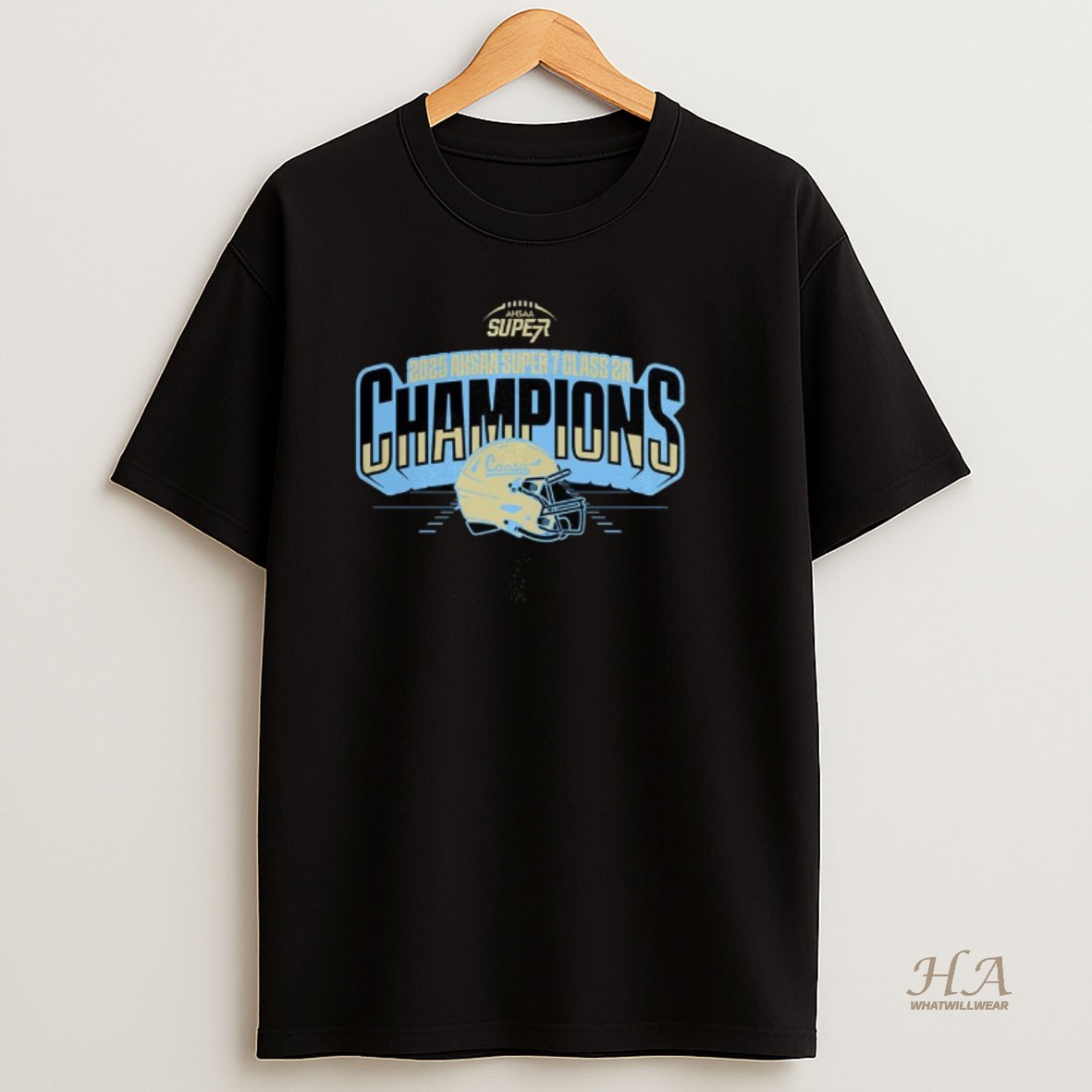 Official Coosa Christian 2025 Ahsaa Super 7 Class 2a State Champions T Shirt
