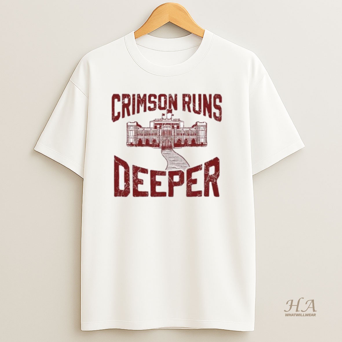 Official Crimson Runs Deeper Vintage T Shirt