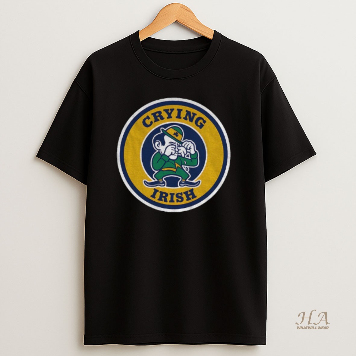 Official Cry Leprechaun Notre Dame Fighting Irish T Shirt
