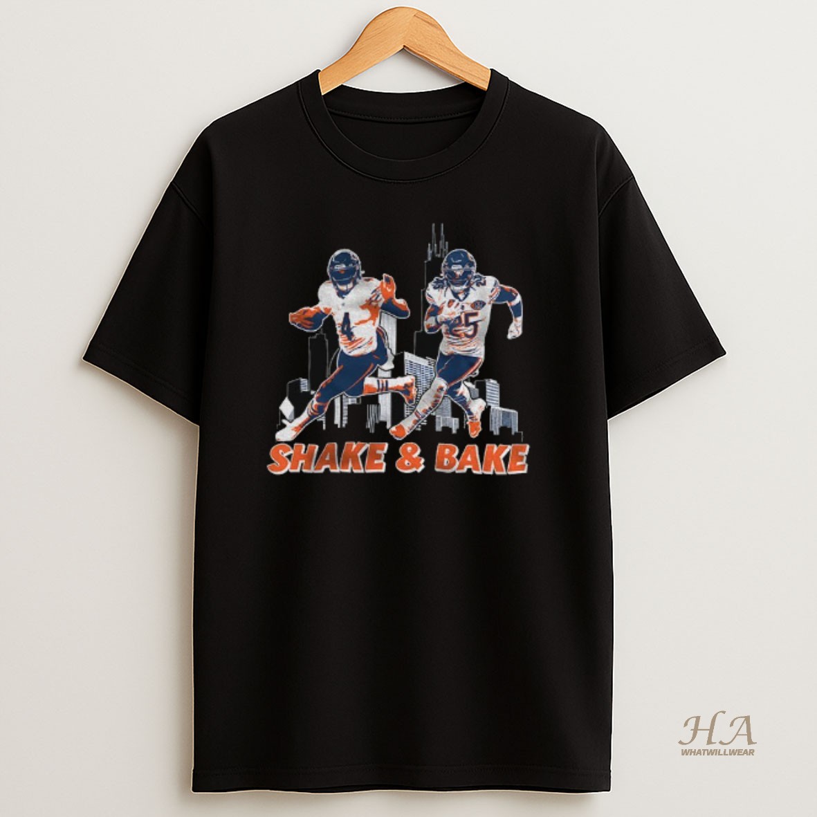 Official Dandre Swift And Kyle Monangai Chicago Bears Football Shake And Bake 2025 Shirt