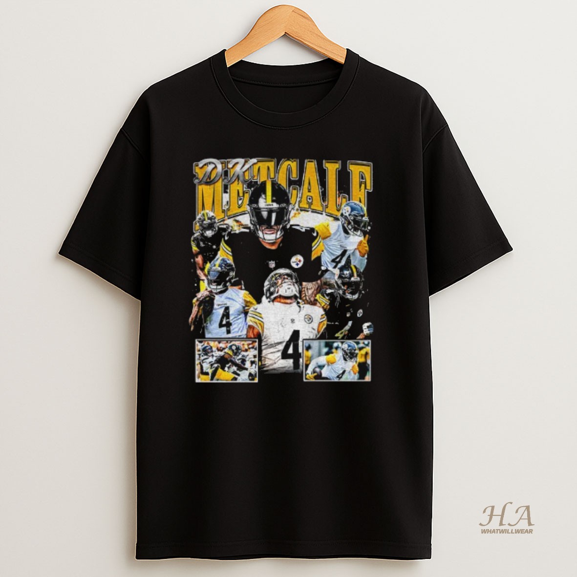 Official Dk Metcalf Pittsburgh Steelers Nfl Football Graphic T Shirt