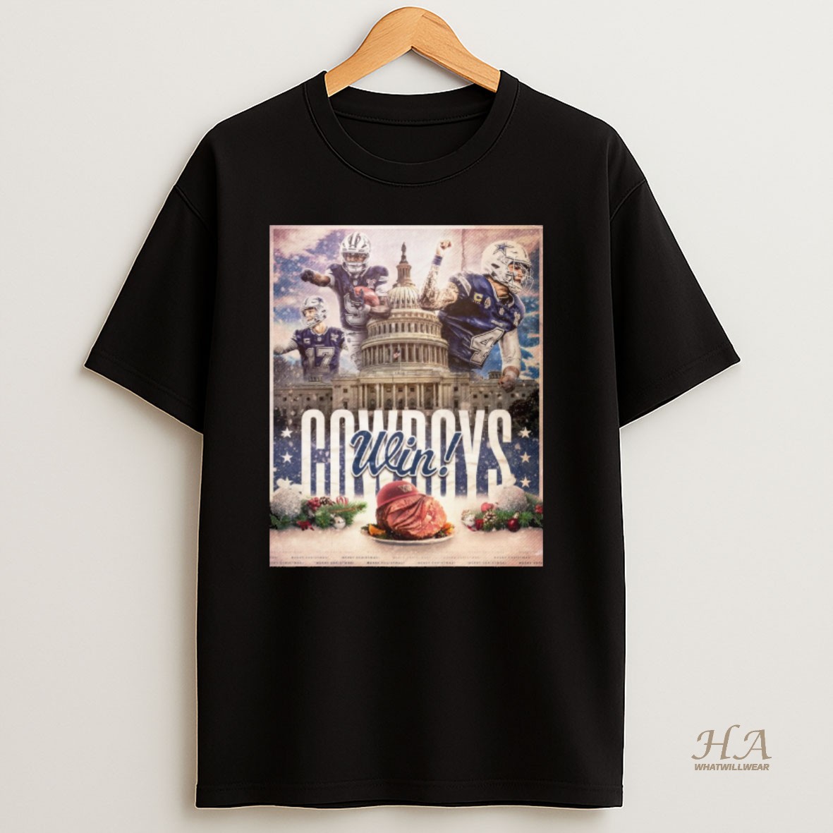 Official Dak Prescott And Ceedee Lamb Dallas Cowboys Win Washington Commanders Nfl 2025 T Shirt