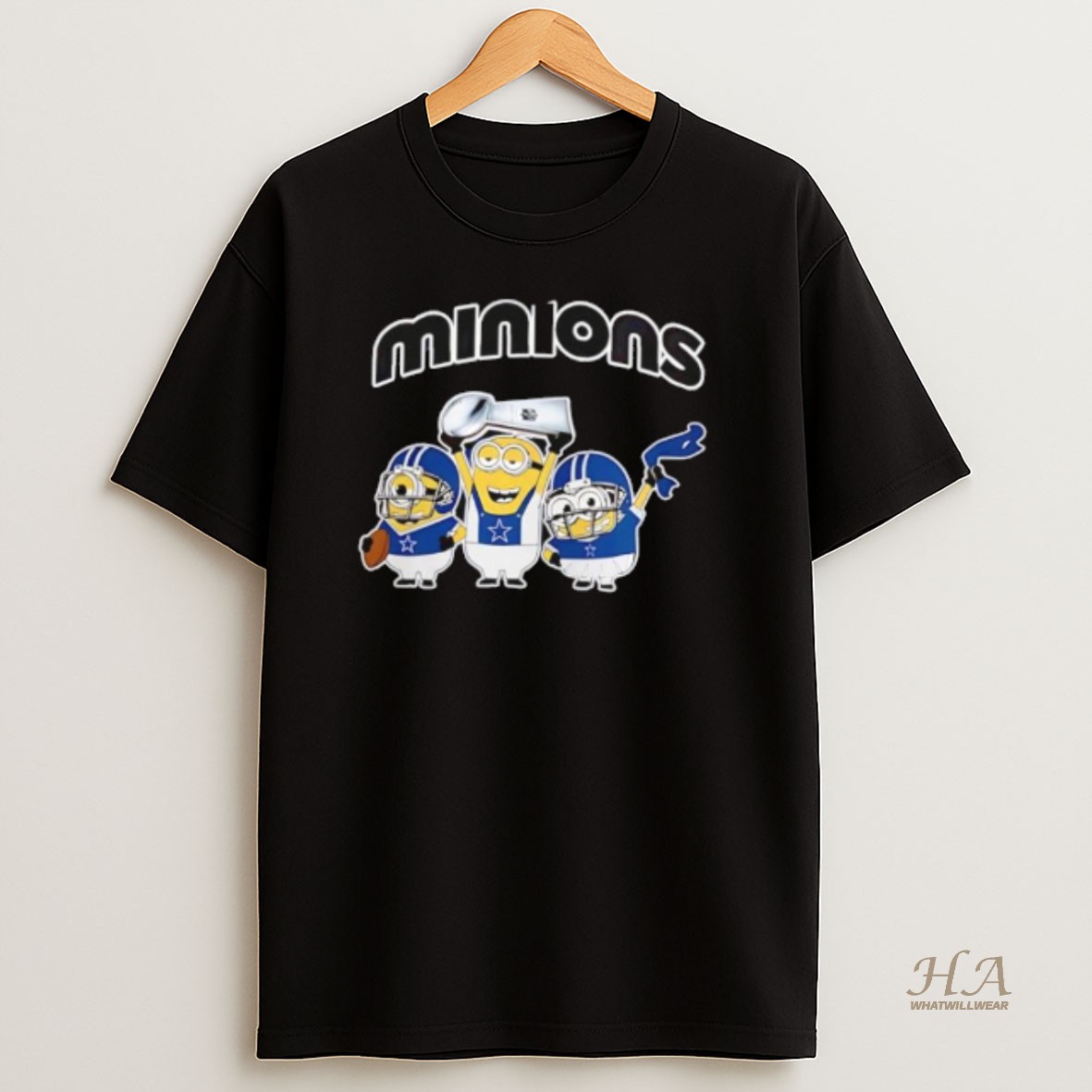Official Dallas Cowboys X Minions Celebrate Nfl 2026 T Shirt