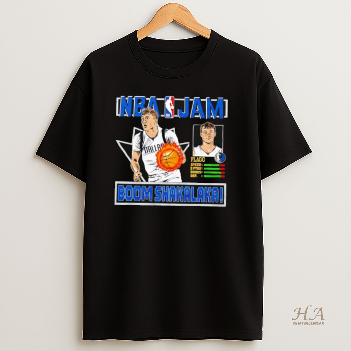 Official Dallas Mavericks Nba Jam Cooper Flagg Boom Shakalaka T Shirt