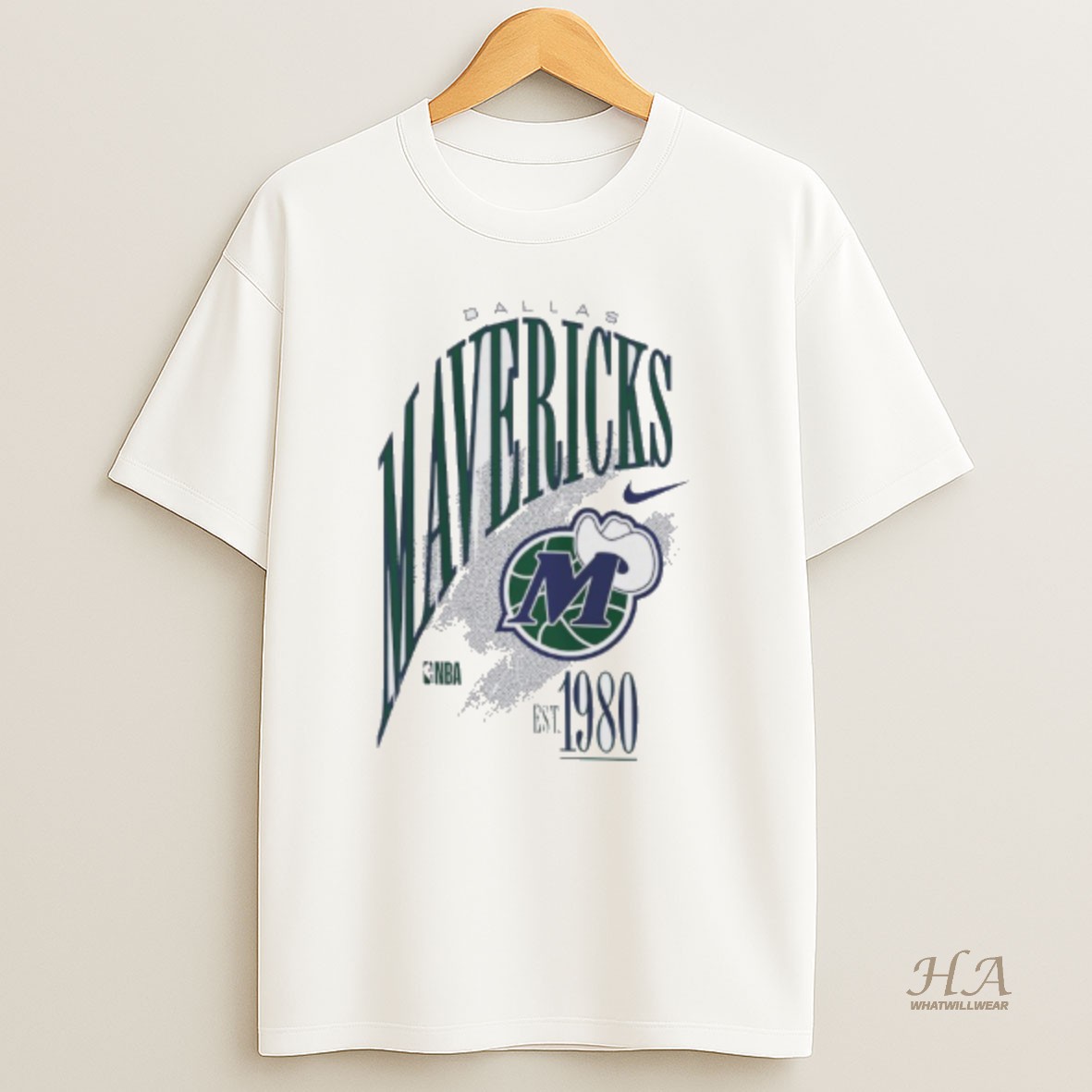 Official Dallas Mavericks Nike Nba 1980 Hardwood Classics Champions T Shirt