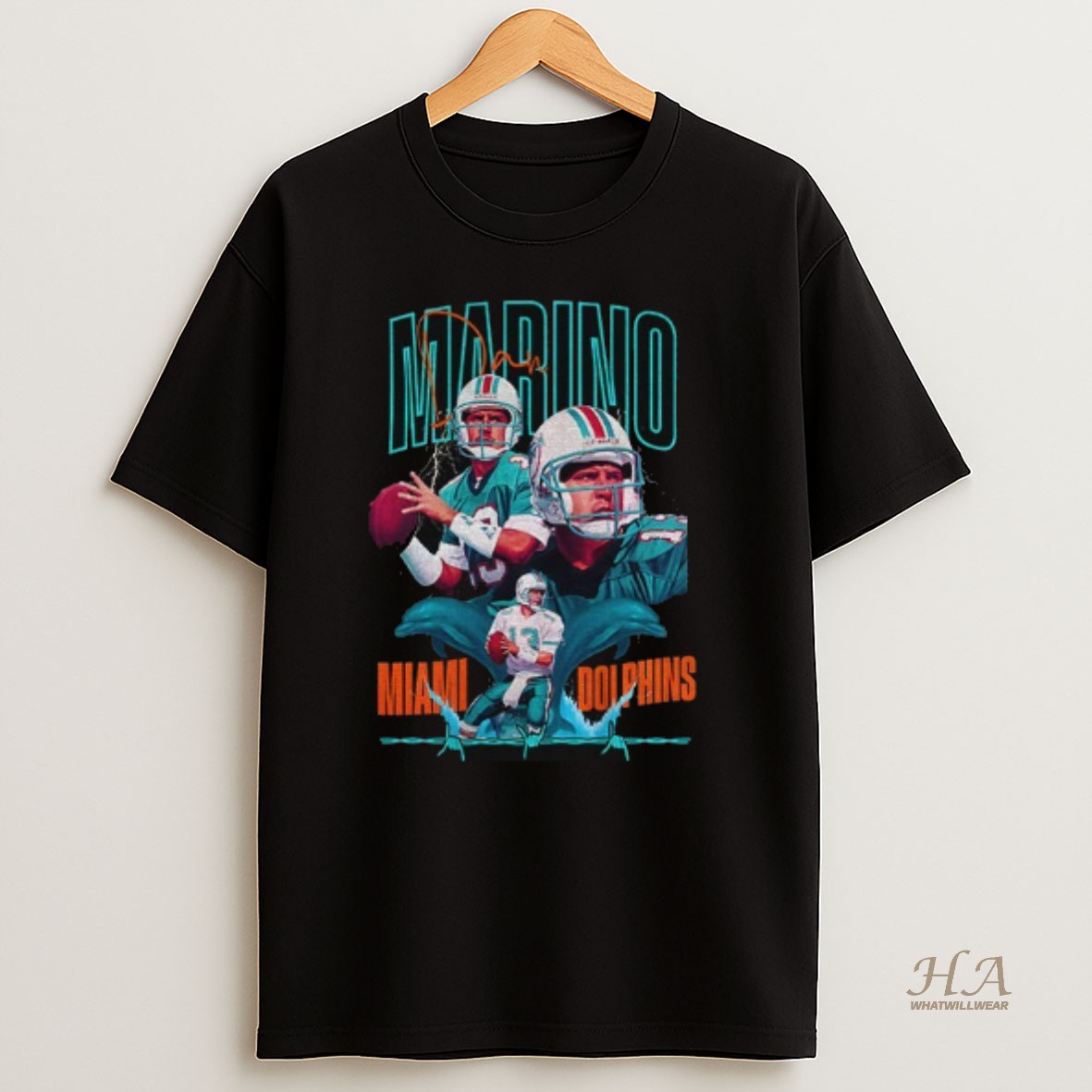 Official Dan Marino Miami Dolphins National Football League Legend Graphic T Shirt