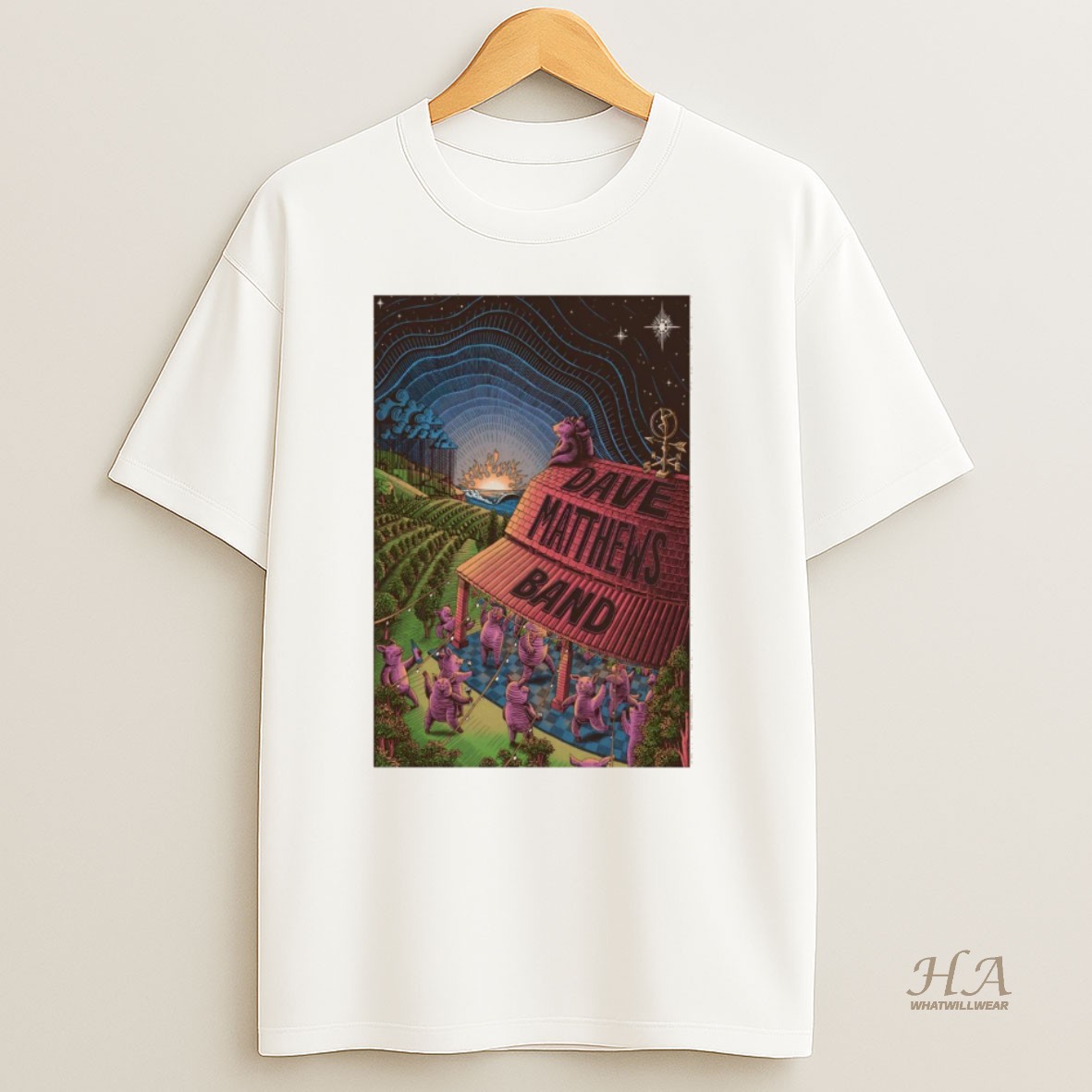 Official Dave Matthews Band Song Pig Album 2025 T Shirt