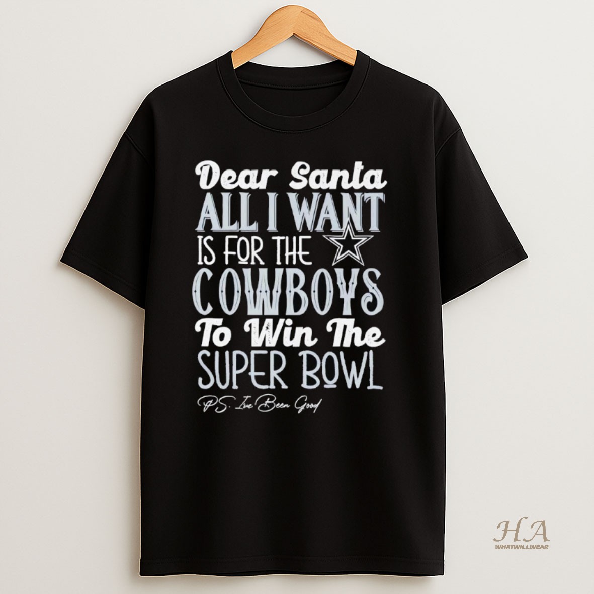 Official Dead Santa All I Want Is For The Dallas Cowboys To Win The Championship T Shirt