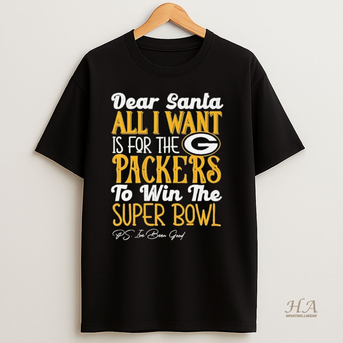 Official Dead Santa All I Want Is For The Green Bay Packers To Win The Championship T Shirt