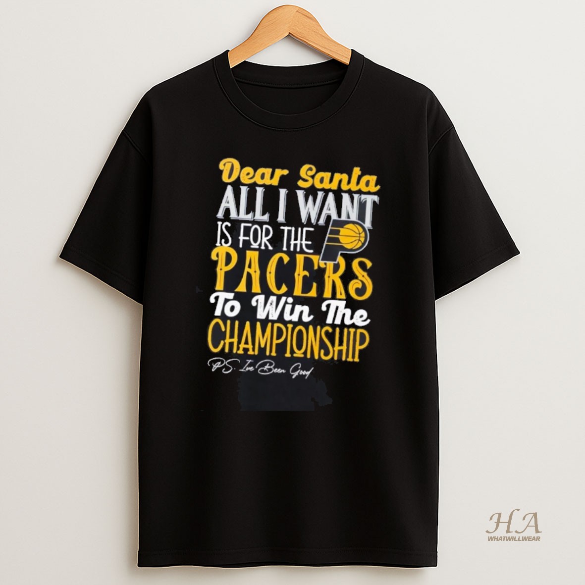 Official Dead Santa All I Want Is For The Indiana Pacers To Win The Championship T Shirt