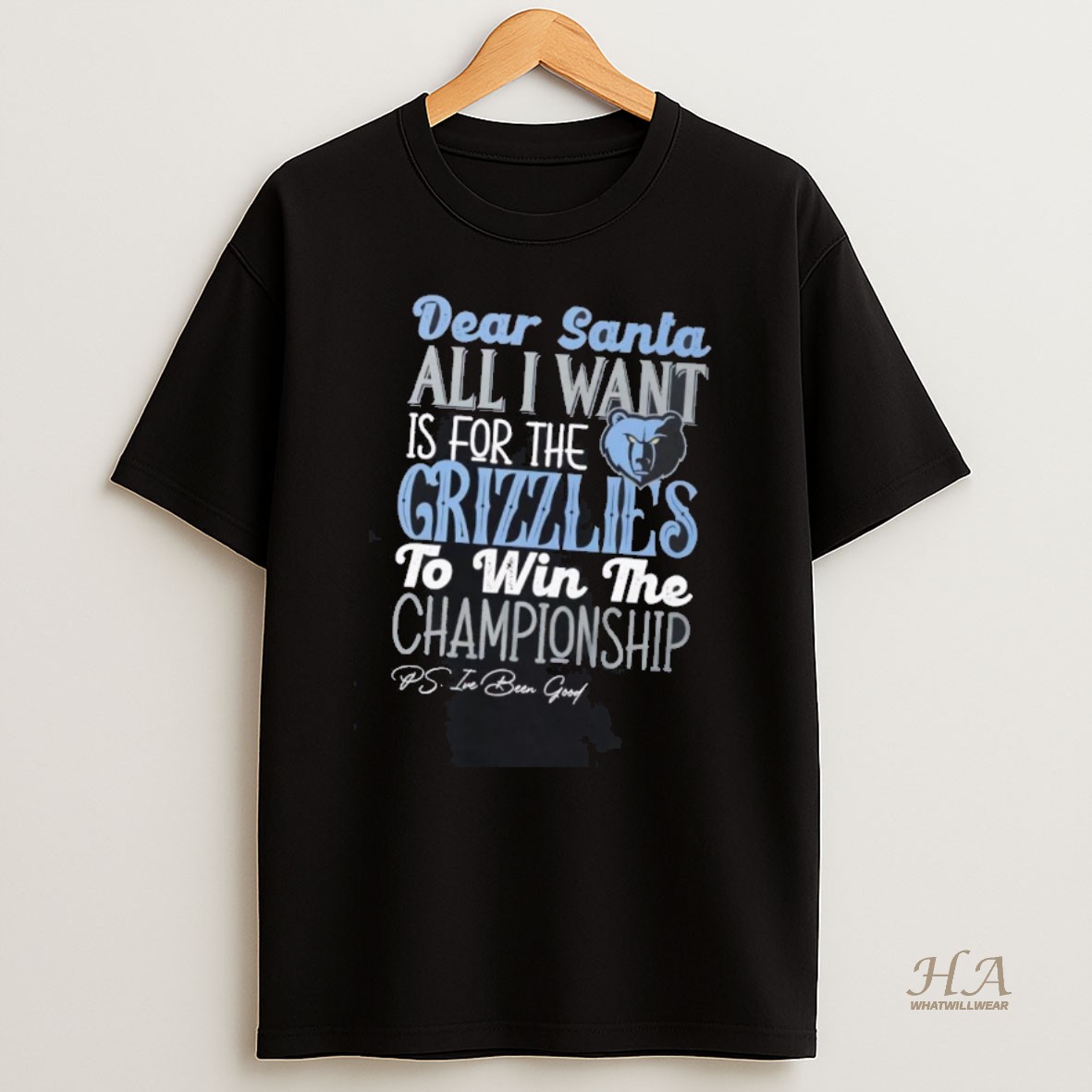 Official Dead Santa All I Want Is For The Memphis Grizzlies To Win The Championship T Shirt