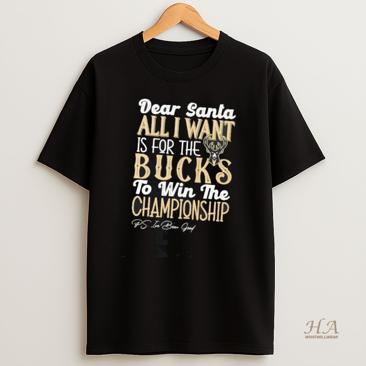 Official Dead Santa All I Want Is For The Milwaukee Bucks To Win The Championship T Shirt