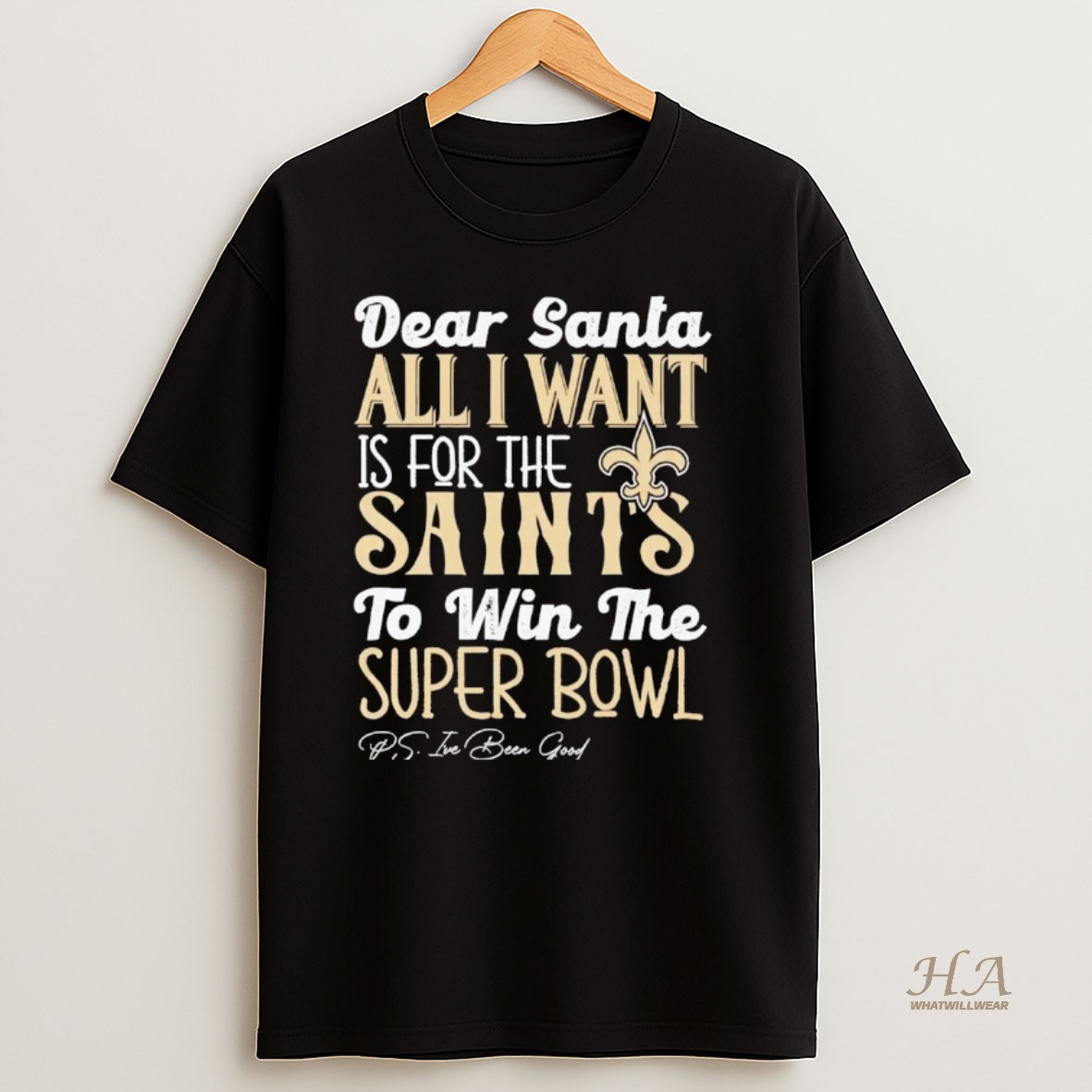 Official Dead Santa All I Want Is For The New Orleans Saints To Win The Championship T Shirt