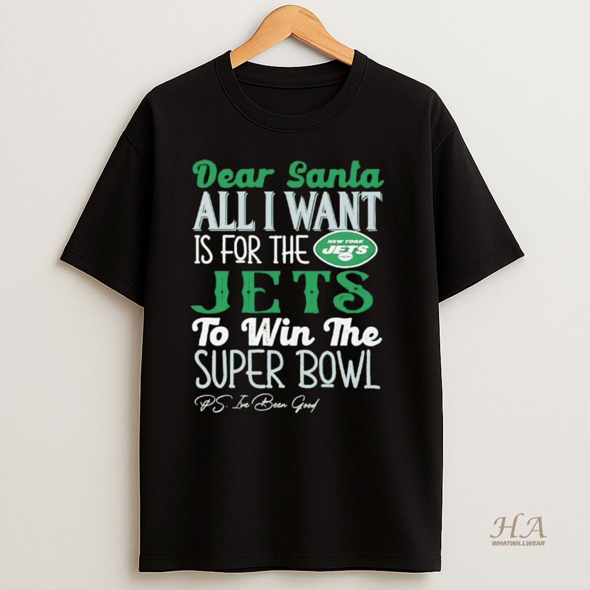 Official Dead Santa All I Want Is For The New York Jets To Win The Championship T Shirt