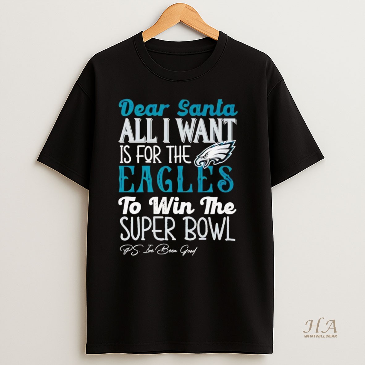 Official Dead Santa All I Want Is For The Philadelphia Eagles To Win The Championship T Shirt