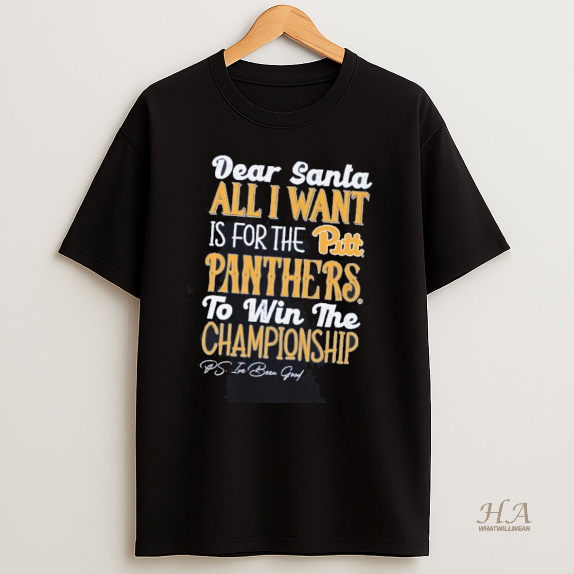 Official Dead Santa All I Want Is For The Pittsburgh Panthers To Win The Championship T Shirt