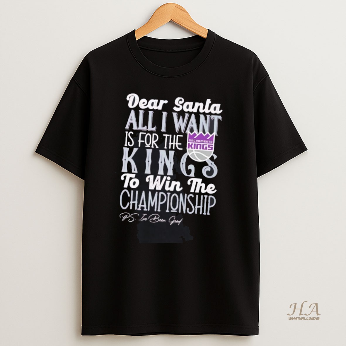 Official Dead Santa All I Want Is For The Sacramento Kings To Win The Championship T Shirt