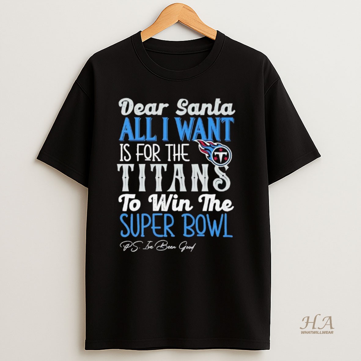 Official Dead Santa All I Want Is For The Tennessee Titans To Win The Championship T Shirt