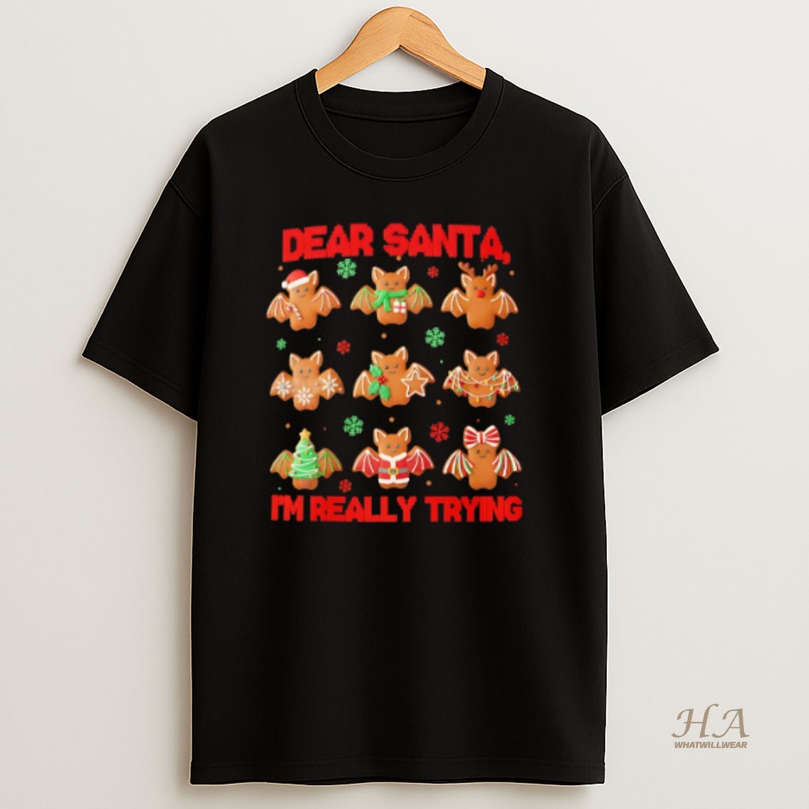 Official Dear Santa Im Really Trying Christmas Shirt