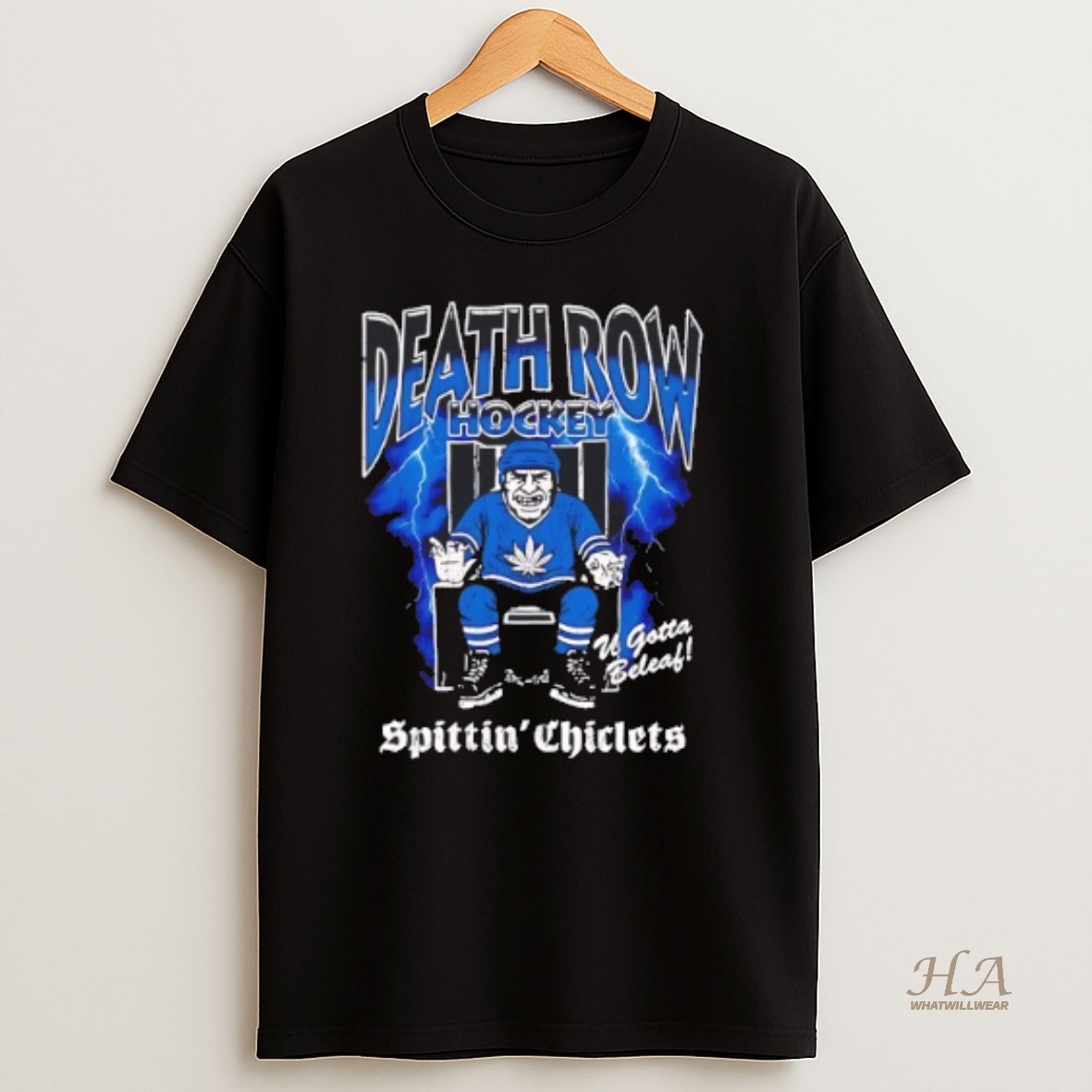 Official Death Row Hockey X Spittin Chiclets Shirt