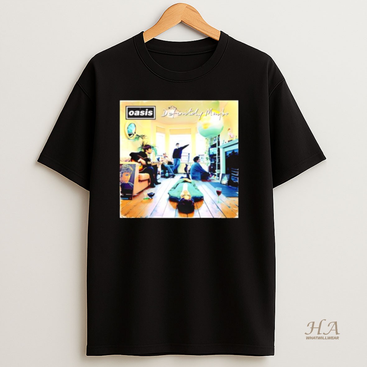 Official Definitely Maybe Vintage Oasis Graphic T Shirt