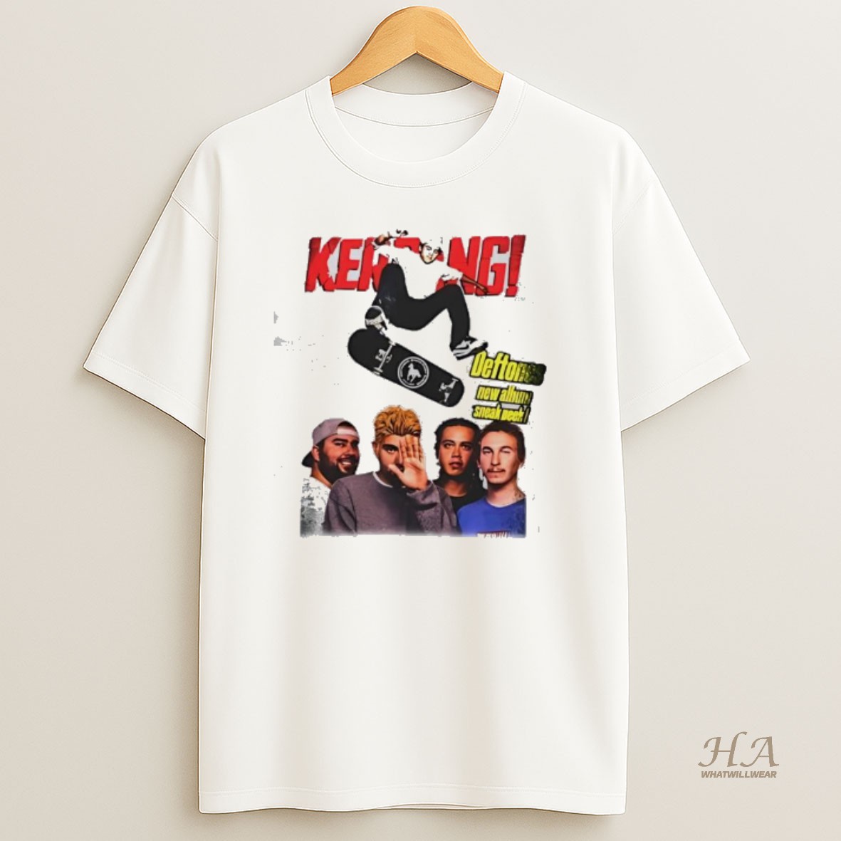 Official Deftones Skateboard T Shirt