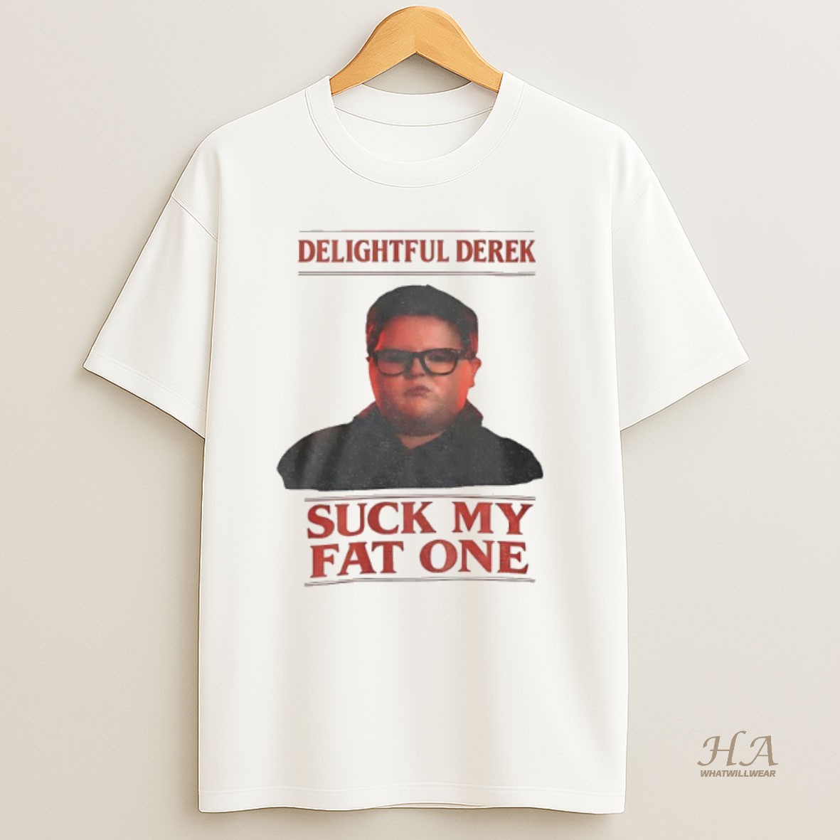Official Delightful Derek Stranger Things Suck My Fat One Shirt