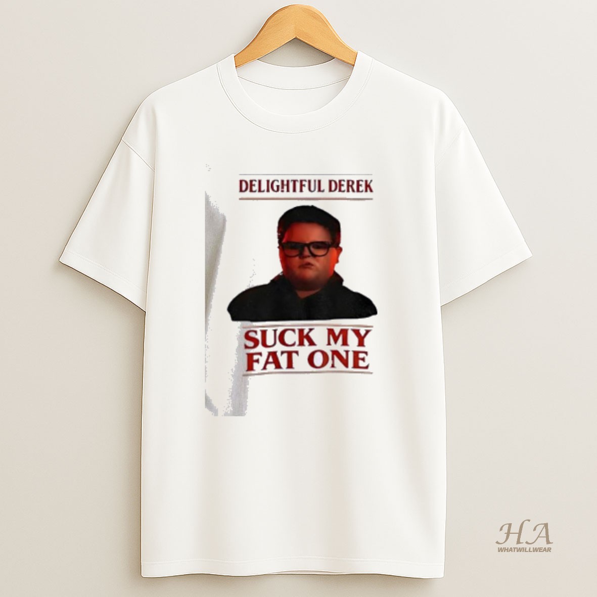 Official Delightful Derek Christmas Stranger Things Suck My Fat One T Shirt