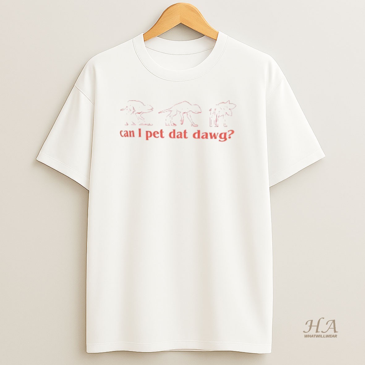 Official Demogorgon Stranger Things Can I Pet Dat Dawg Dart The Dog T Shirt