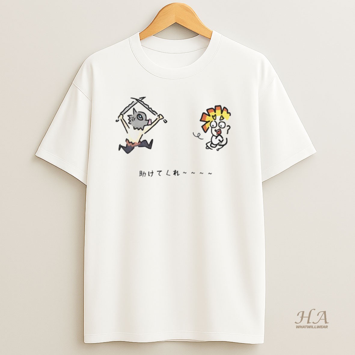 Official Demon Slayer Zenitsu Inosuke Chase Shirt