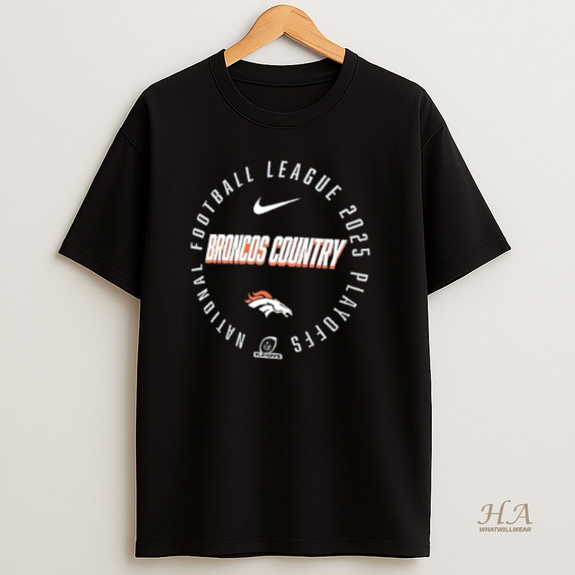 Official Denver Broncos 2025 Nfl Playoff Participant T Shirt