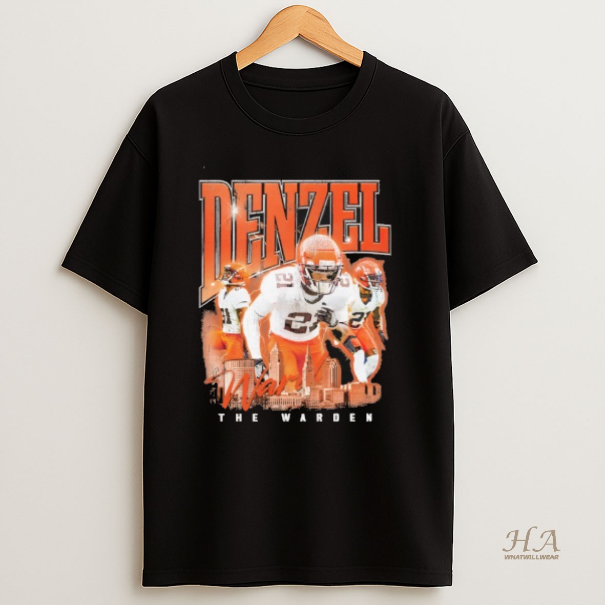 Official Denzel Ward 90s Collage T Shirt