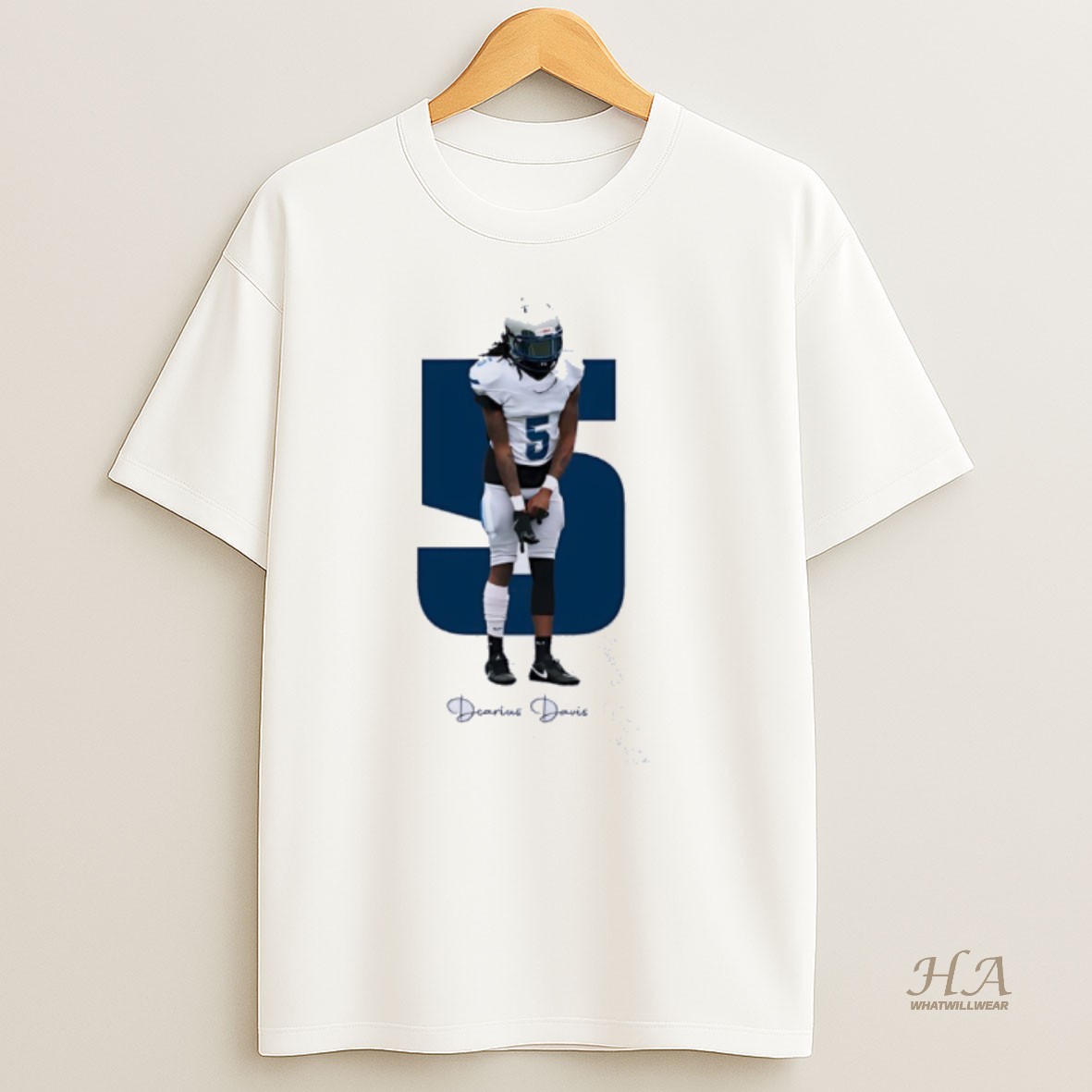 Official Derius Davis 5 Los Angeles Chargers Football Signature T Shirt