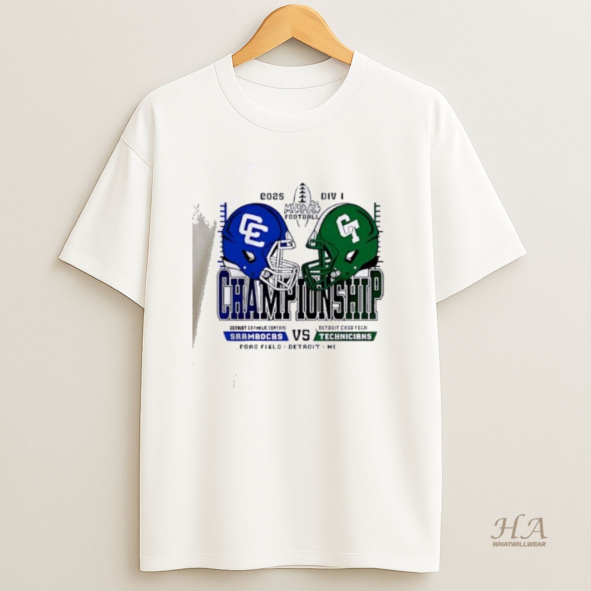 Official Detroit Catholic Central Shamrocks Vs Detroit Cass Tech Technicians 2025 Shirt