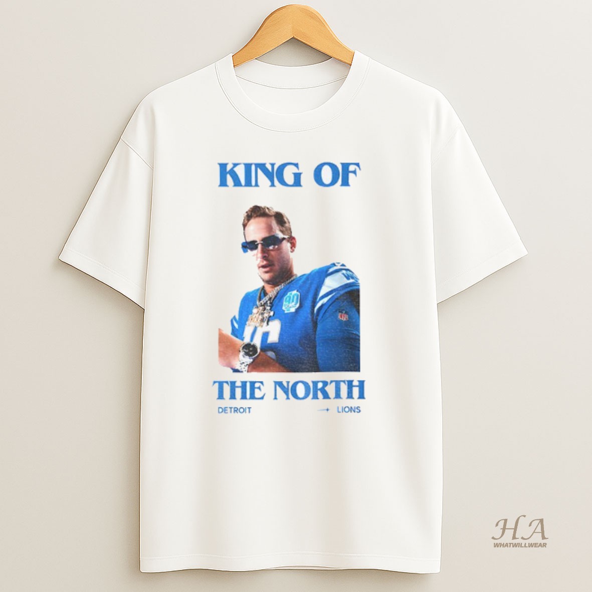 Official Detroit Lions Football King Of The North National Football League Shirt