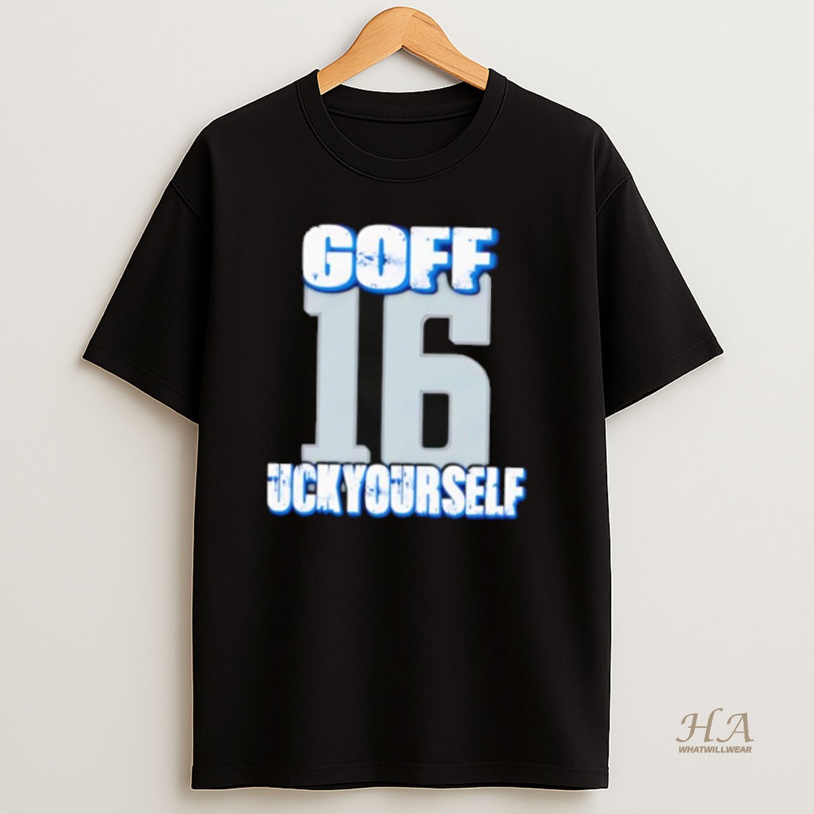 Official Detroit Lions Jared Goff Uck Yourself 16 T Shirt