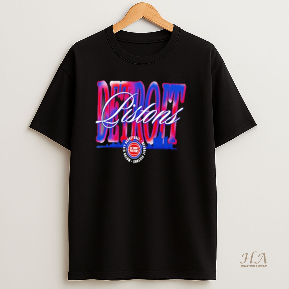 Official Detroit Pistons Chrome Legacy 2026 Logo T Shirt