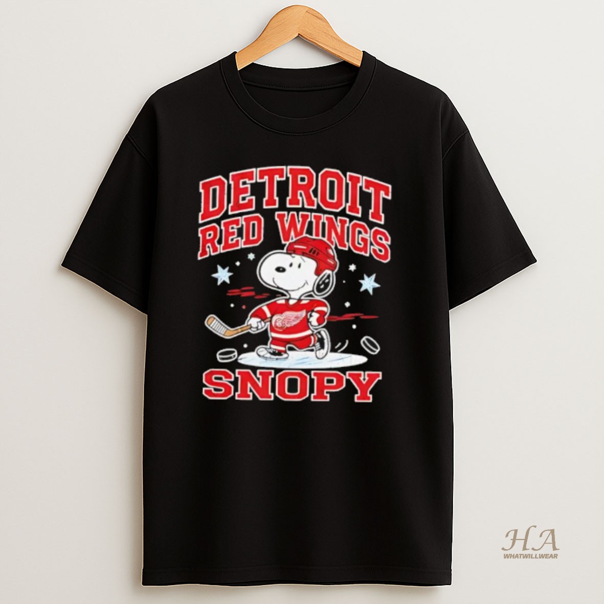 Official Detroit Red Wings Snoopy Peanuts 2026 T Shirt