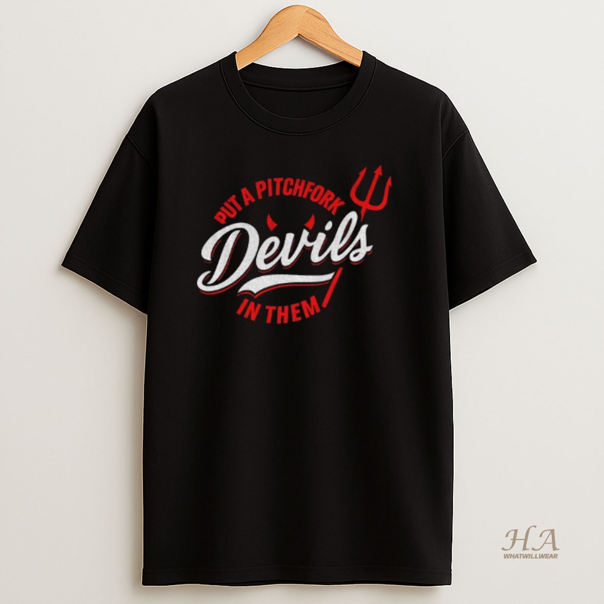 Official Devils Put A Pitchfork In Them T Shirt